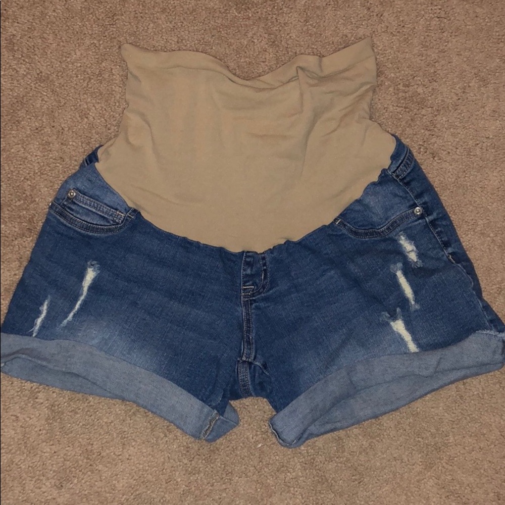 Maternity Jean Shorts